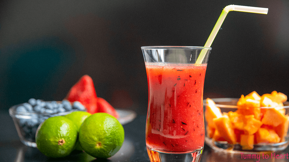 Papaya Berry Mocktail